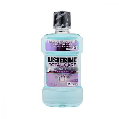 Listerine Total Care Sensitive Hafif Nane Aromalı Ağız Bakım Suyu Sıfır Alkol 250 ml - 1