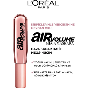 L'Oréal Paris Air Volume Mega Hacim Veren Maskara - Siyah - 5