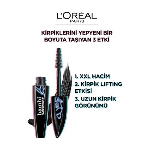 L'Oréal Paris Bambi Oversized Eye Maskara - Siyah - 5