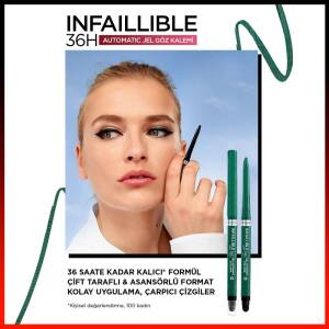 L'Oréal Paris İnfaillable Automatic Jel Göz Kalemi Zümrüt Yeşili - 2