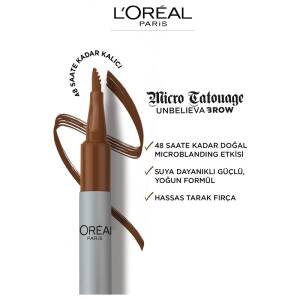 L'oréal Paris Unbelieva Brow Micro Tatouage Kaş Kalemi - Ebony 109 - 3