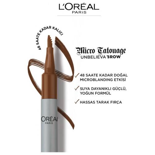 L'oréal Paris Unbelieva Brow Micro Tatouage Kaş Kalemi - Ebony 109 - 3