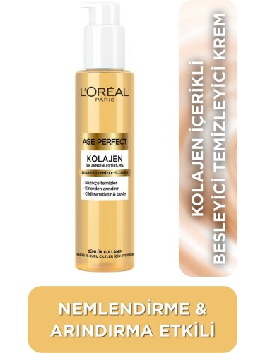 Loreal Paris Age Perfect Kolajen Temizleme Besleyici Temizleyici Krem 150 ml - 1