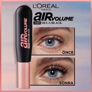 L'Oreal Paris Air Mega Volume Maskara Ekstra Siyah - 2