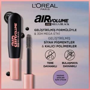 L'Oreal Paris Air Mega Volume Maskara Ekstra Siyah - 4