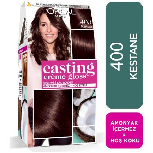 L'Oreal Paris Casting Creme Gloss Saç Boyası - 400 Kestane - 1
