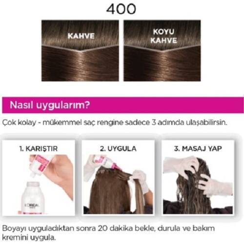 L'Oreal Paris Casting Creme Gloss Saç Boyası - 400 Kestane - 4