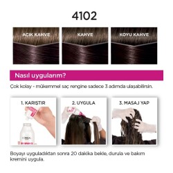 L'Oreal Paris Casting Creme Gloss Saç Boyası - 4102 Cool Kestane - 4