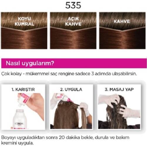 L'Oreal Paris Casting Creme Gloss Saç Boyası - 535 Sıcak Çikolata - 4