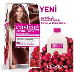 L'Oreal Paris Casting Creme Gloss Saç Boyası - 550 Böğürtlen Kızılı - 2