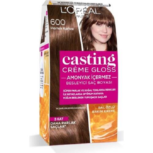 L'Oreal Paris Casting Creme Gloss Saç Boyası - 600 Parlak Kahve - 1