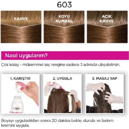 L'Oreal Paris Casting Creme Gloss Saç Boyası - 603 Altın Karamel - 4