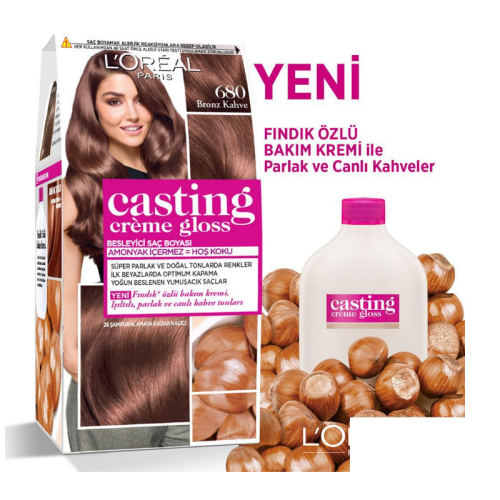 L'Oreal Paris Casting Creme Gloss Saç Boyası - 680 Bronz Kahve - 3