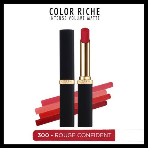 L'oreal Paris Color Riche Colors Of Worth Intense Volume Matte Ruj - 300 Rouge Confident - 1