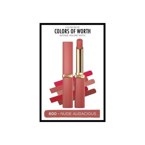 L'oreal Paris Color Riche Colors Of Worth Intense Volume Matte Ruj - 600 Nude Audacious - 1