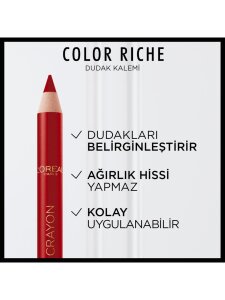 Loreal Paris Color Riche Dudak Kalemi - 300 Le Rouge Paris - 2