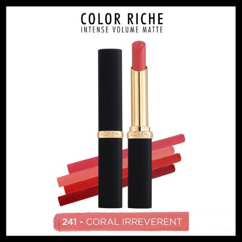 L'Oreal Paris Color Riche İntense Volume Matte Ruj - 241 Coral İrreverent - 1