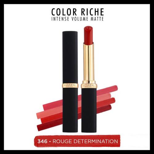 L'Oreal Paris Color Riche Intense Volume Matte Ruj - 346 Rouge Determination - 1