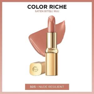 L'Oreal Paris Color Riche Saten Bitişli Ruj - Nude Resilient 505 - 2