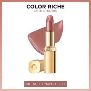 L'Oreal Paris Color Riche Saten Bitişli Ruj - Nude Unapologetic 550 - 2