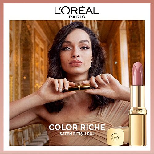 Loreal Paris Color Riche Saten Bitişli Ruj - Nude Unapologetic 550 - 6