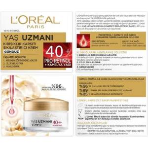 L'Oreal Paris Dermo Nemlendirici Krem Yaş Uzmanı 40+ 50 ml - 3