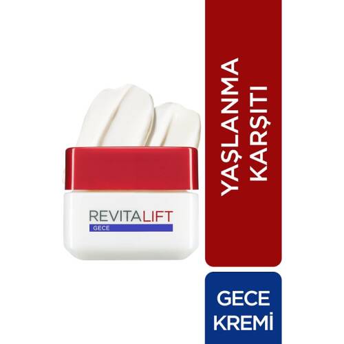 L'Oreal Paris Dermo Revitalift Kırışık Karşıtı Gece Kremi 50 ml - 1