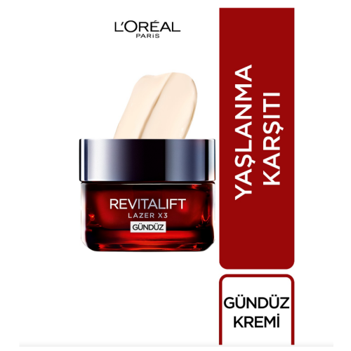 L'Oreal Paris Dermo Revitalift Laser X3 Yoğun Yaşlanma Karşıtı Gündüz Kremi 50 ml - 1