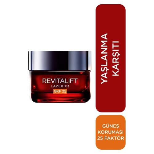 L'Oreal Paris Dermo Revitalift Lazer X3 Leke Karşıtı Gündüz Kremi 50 ml - 1