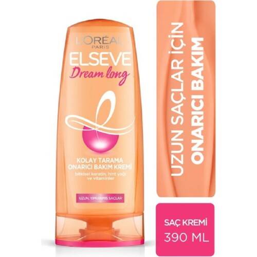 L'Oreal Paris Elseve Dream Long Kolay Tarama Saç Bakım Kremi 390 ml - 1