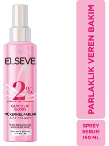 Elseve Glycolic Gloss Mükemmel Parlaklık Veren Saç Bakım Sprey Serumu 150 ml