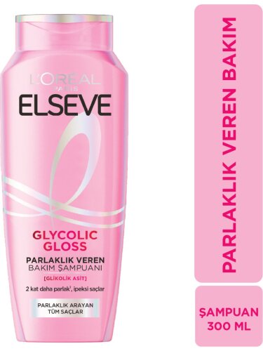 Elseve Glycolic Gloss Parlaklık Veren Bakım Şampuanı 300 ml - 1