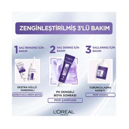 L’Oreal Paris Excellence Cool Creme Saç Boyası – 3,11 Ekstra Küllü Koyu Kahve - 2