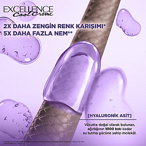 Loreal Paris Excellence Cool Creme Saç Boyası 6.11 Ekstra Küllü Koyu Kumral - 2