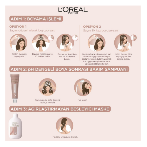 L'Oreal Paris Excellence Creme Nude Renkler Saç Boyası - 4U Nude Kahve - 5