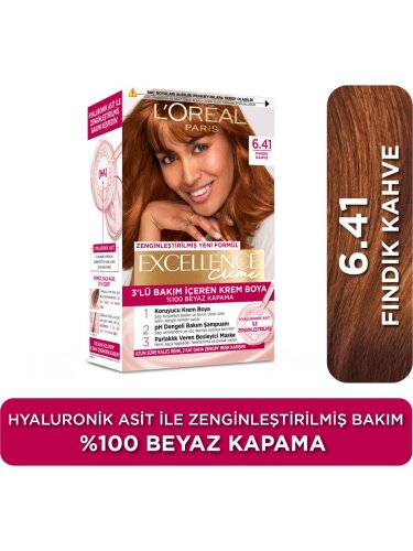 Loreal Paris Excellence Creme Saç Boyası 6.41 Fındık Kahvesi - 1
