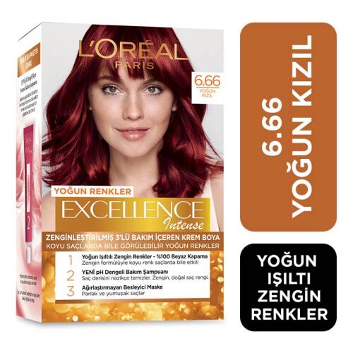 L'Oreal Paris Excellence Intense Saç Boyası 6.66 - 1