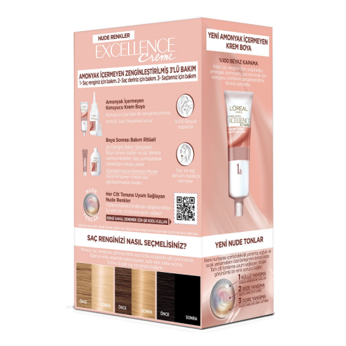 L'Oreal Paris Excellence Nude Renkler Saç Boyası - 10U Nude Açık Sarı - 3