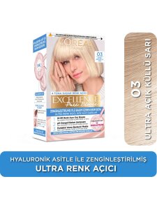 Loreal Paris Excellence Pure Blonde Saç Boyas 0.3 Ultra Açık Küllü Sarı