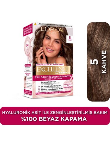 Loreal Paris Excellence Creme Saç Boyası 5 Kahve - 1