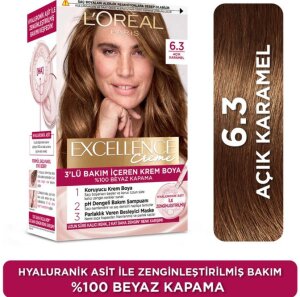 Loreal Paris Excellence Creme Saç Boyası 6.3 Açık Karamel