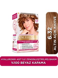 Loreal Paris Excellence Creme Saç Boyası 6.32 Altın Açık Kahve