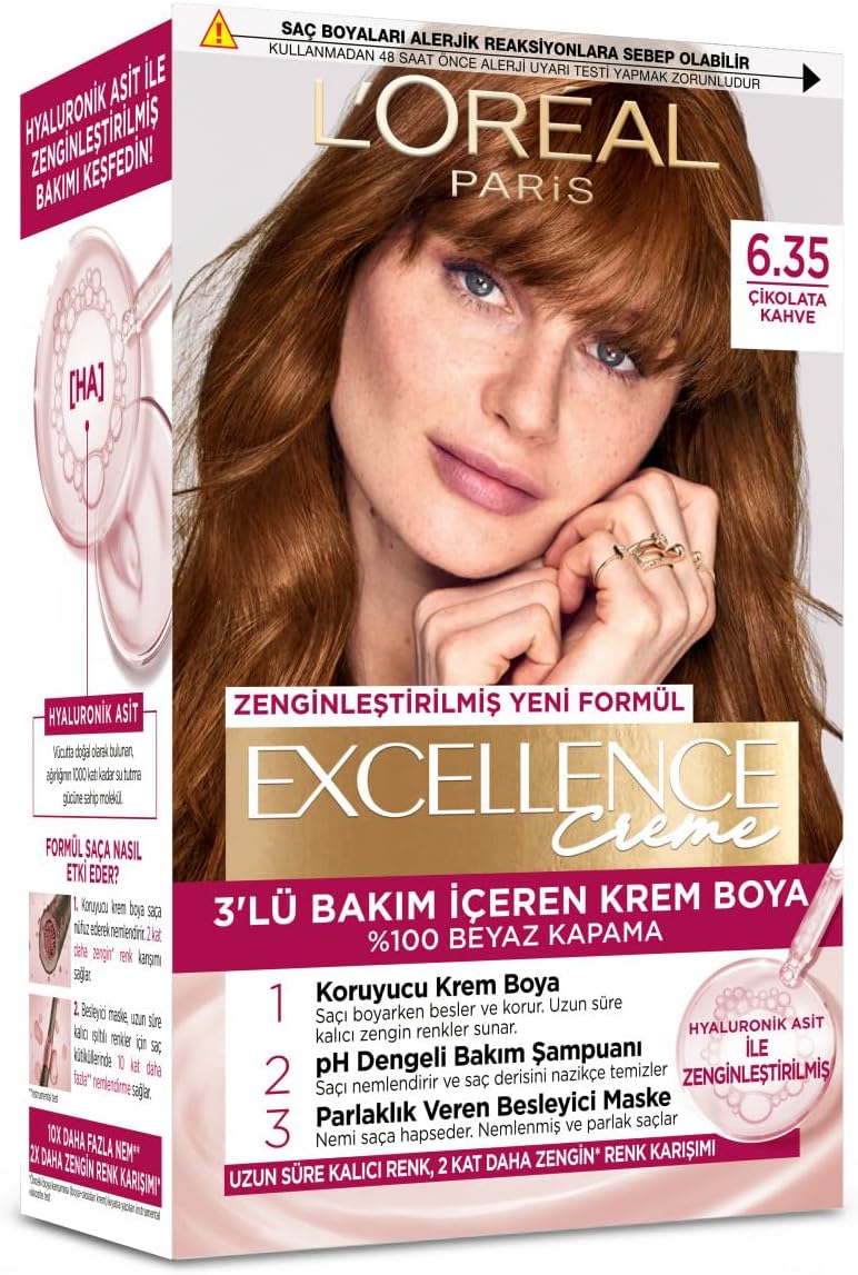 Loreal Paris Excellence Creme Saç Boyası 6.35 Çikolata Kahve