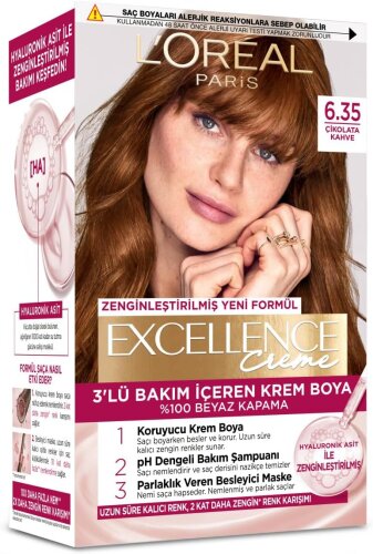 Loreal Paris Excellence Creme Saç Boyası 6.35 Çikolata Kahve - 1