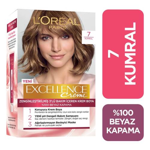 L'Oreal Paris Excellence Saç Boyası 7 Kumral - 1