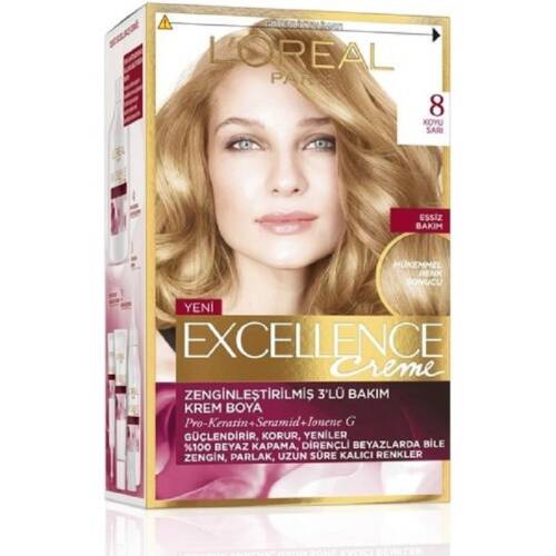 L'Oreal Paris Excellence Saç Boyası 8 Koyu Sarı - 1