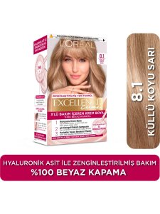 Loreal Paris Excellence Creme Saç Boyası 8.1 Küllü Koyu Sarı