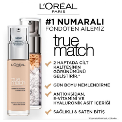 L'Oreal Paris Fondöten True Match 1R1C1K - 2