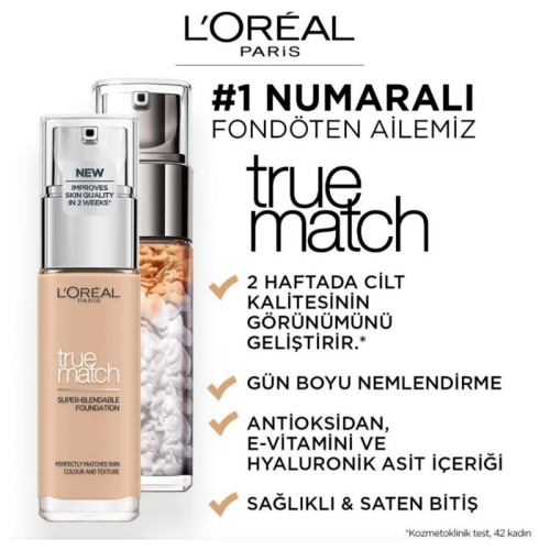 L'Oreal Paris Fondöten True Match 2R2C2K - 2