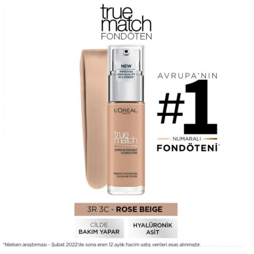 L'Oreal Paris Fondöten True Match 3R3C3K - 1